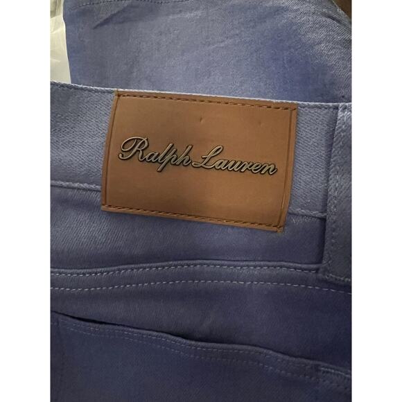 Ralph Lauren Collection Purple Label Lilac Coated Foil Denim Bootcut Jeans 26 - Picture 5 of 7